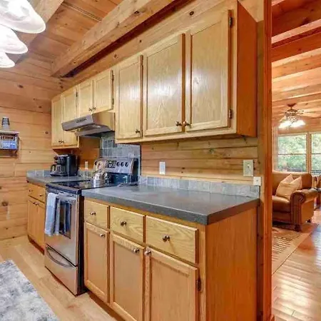 Cozy Creekside Cabin Waynesville Exterior foto